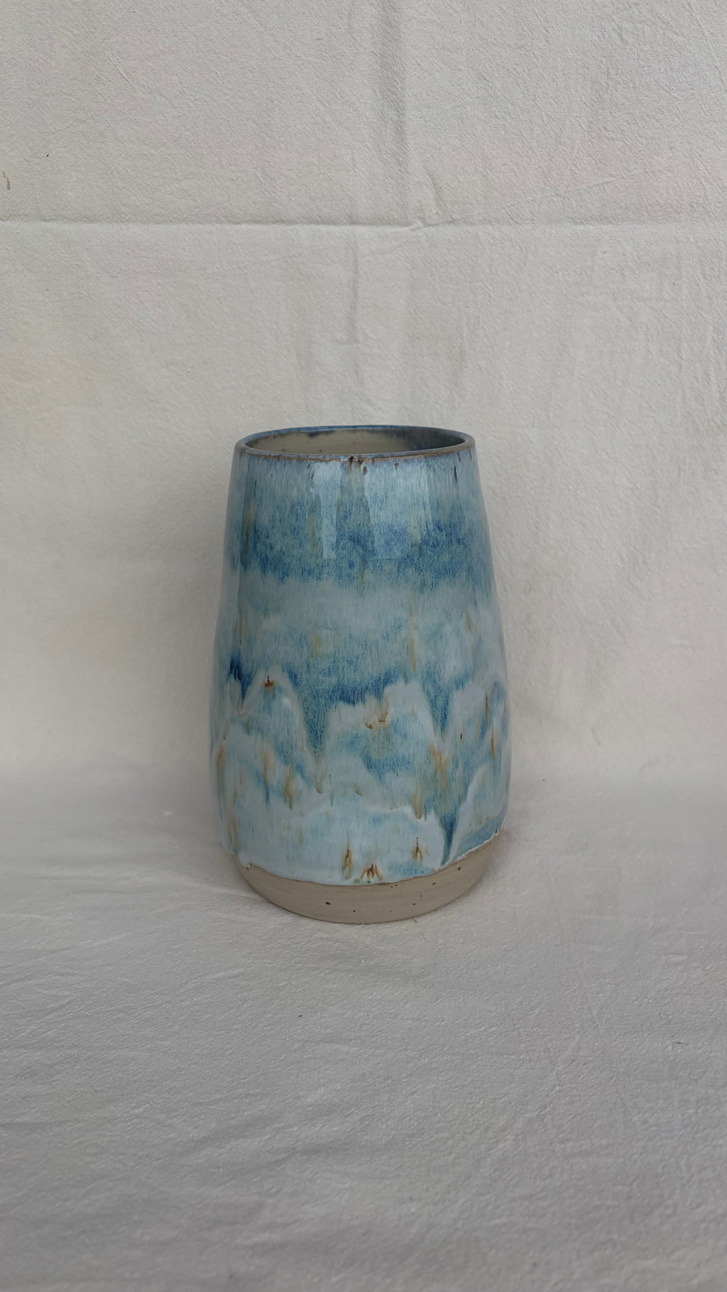 Hoge vaas blauw